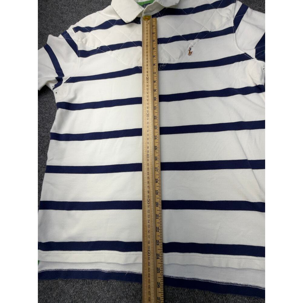 Polo Ralph Lauren Stripe Polo Shirt Cotton L Rugby - Picture 5 of 10